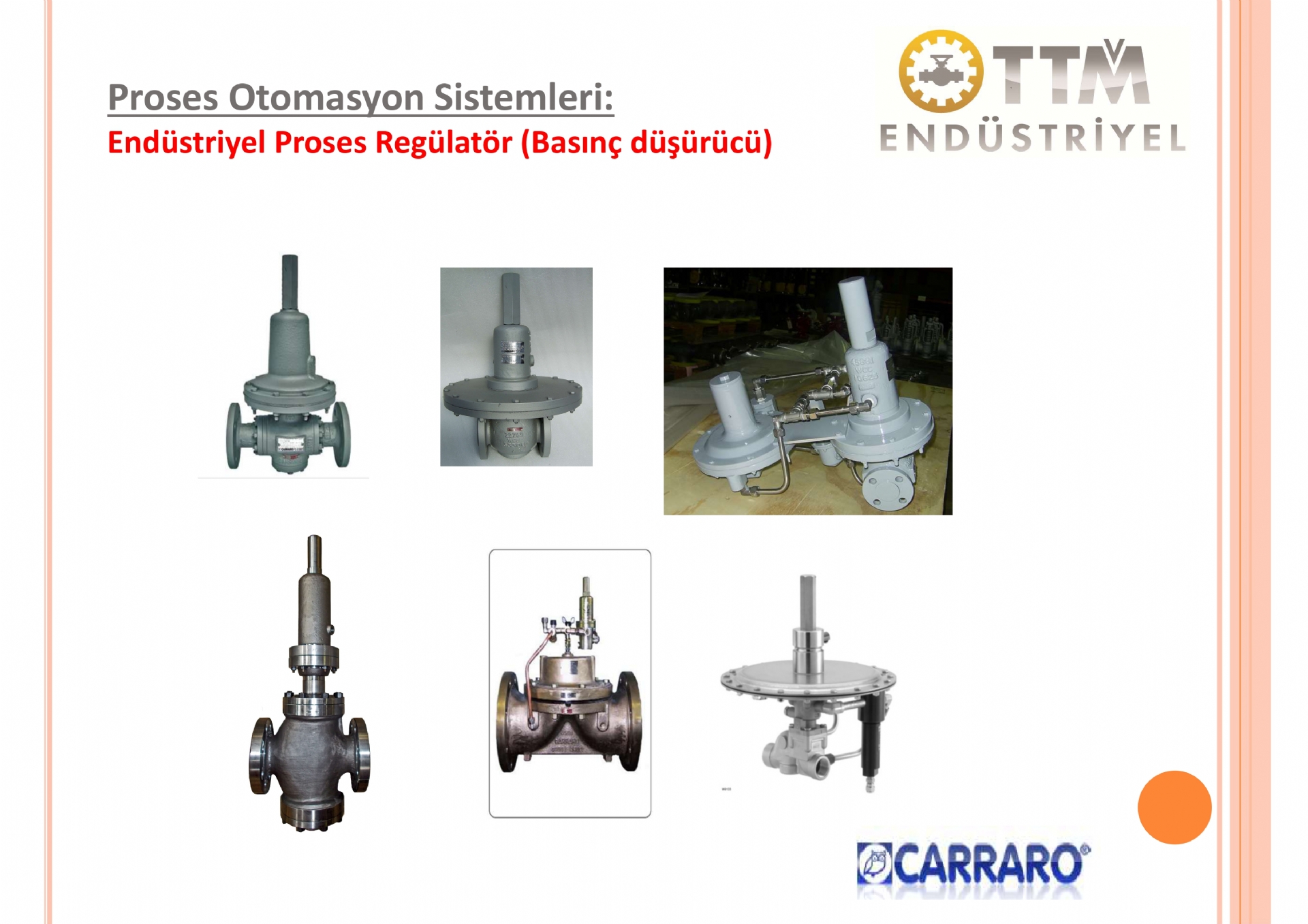 Basınç Düşürücü Regülatörler